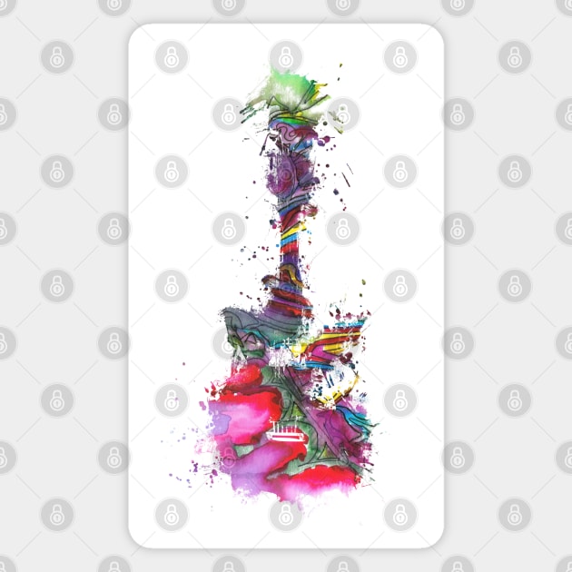 Electric music guitar #guitar Magnet by JBJart